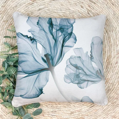 Vista 14 de Funda de almohada minimalista moderna con textura con estampado floral creativo, funda de cojín cuadrada impresa digital para sofá de sala de estar