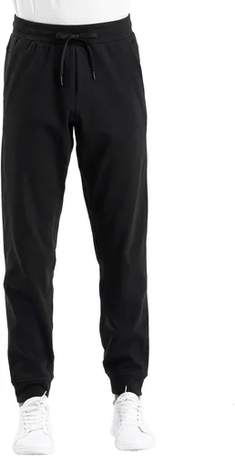 Vista 3 de Pantalón de vellón de deporte THE GYM PEOPLE para hombre, con bolsillos profundos, pantalón de deporte holgado para entrenamiento o correr