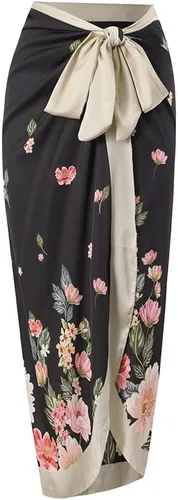 Vista 8 de THAVENFLY Trajes de baño de mujer con estampado de cuello cuadrado abstracto vacaciones de una pieza con cubierta