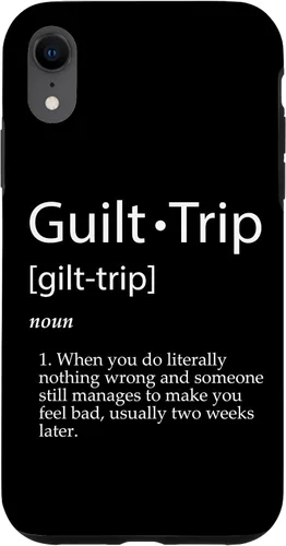 Vista 25 de Guilt Trip Definition Sarcastic Joke for Mean Adult Parents Case for iPhone 17
