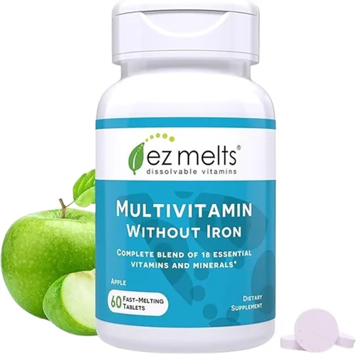 Vista 10 de EZ Melts Multivitamínico + Hierro - Multivitamínico diario para mujeres y hombres - Apoya niveles de energía saludables y protección antioxidante