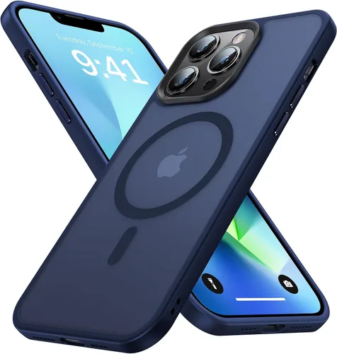 Vista 9 de Funda magnética fuerte para iPhone 13 Pro Max [compatible con Magsafe] [protección contra caídas de grado militar] Funda protectora a prueba