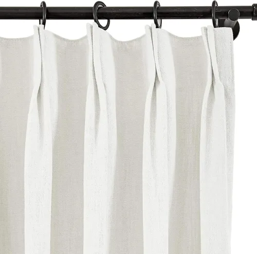 Vista 122 de Frelement Cortinas plisadas de lino de algodón de 100 pulgadas de ancho y 102 pulgadas de largo, cortinas con reducción de ruido para sala