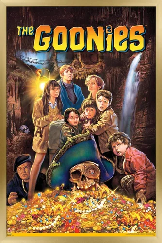 Vista 14 de Trends International The Goonies - Póster de pared de una hoja, 14.725 x 22.375 pulgadas, versión con marco de madera tipo granero Versión enmarcada