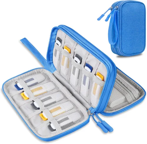 Vista 10 de Lacdo Estuche para unidad flash USB, organizador portátil de accesorios electrónicos para SanDisk/SamData/Samsung, memoria, USB, USB, USB, USB, USB