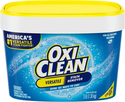 Vista 15 de OxiClean - Polvo versátil quitamanchas, 5 libras 101+ Household Uses, Tough Stain Removal, Laundry Booster, Multi-Surface Cleaning, Color Safe