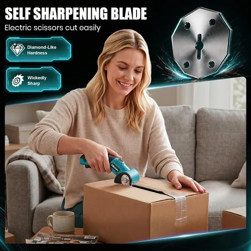 Vista 6 de Cortador de cajas eléctrico inalámbrico para cartón, tijeras automáticas