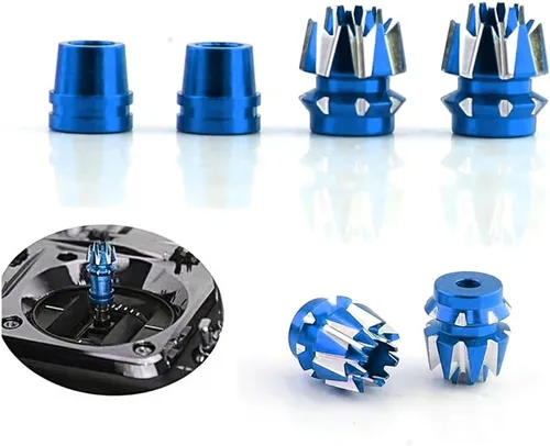 Vista 4 de 2 juegos de aleaciones M3 Tamaño 0.118 in Transmisor 3D Stick Extremos para Futaba/Spektrum DX7 FrSky Taranis X9 X7 RadioLink RC Multicopter Azul