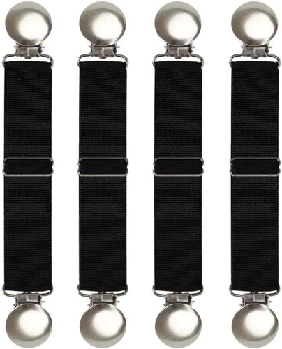 Vista 9 de Boncas Clips elásticos ajustables mejorados para botas, clips para pantalones, estribos, correas para piernas que mantienen tus pantalones metidos