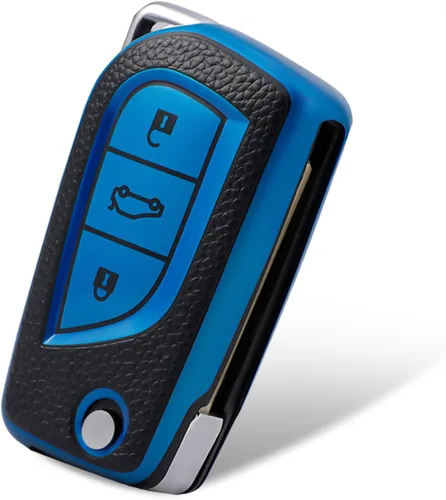 Vista 17 de Compatible con funda para llavero Toyota con patrón dorado, TPU suave, protección de 360 grados, para llave inteligente Fortuner Tundra Camry RAV4