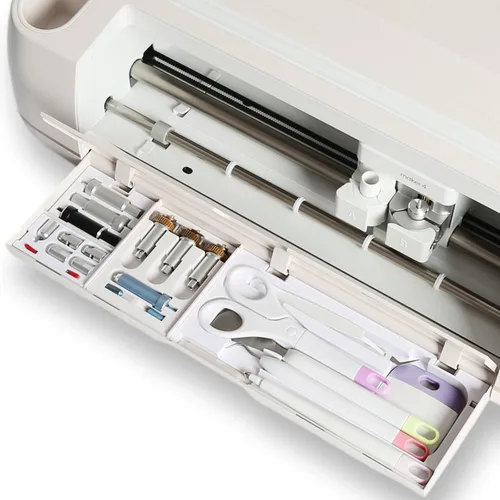Vista 7 de LOPASA Organizador de herramientas para Cricut Maker 4 Maker3 y Maker, accesorios de almacenamiento de cuchillas y suministros para cortar