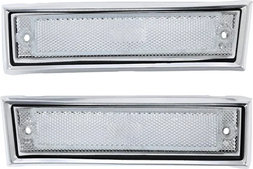 Vista 10 de KUAFU Luz de marcador lateral de guardabarros delantero compatible con Chevy/GMC C/K Series 1981-1991/Suburban/Blazer/Jimmy Reemplazo para GM2551107