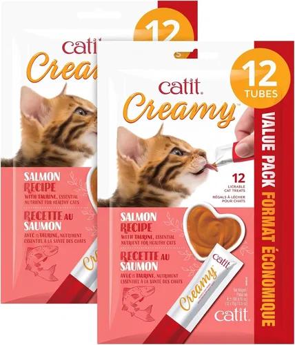 Vista 21 de Catit Creamy - Paquetes personalizados de golosinas para gato que puede lamer