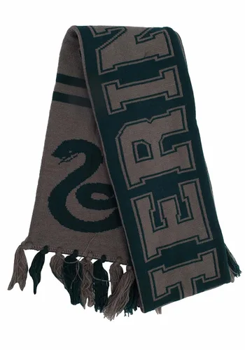 Vista 2 de Bufanda Tejida Reversible de Slytherin de Harry Potter Multicolor