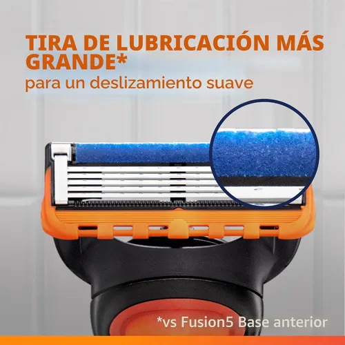 Vista 6 de Gillette Maquinilla de afeitar Fusion5 para hombre, mango + 1 repuesto de cuchilla de afeitar