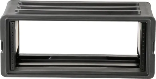 Vista 6 de SKB Estuche Roto Rack 4U Poco Profundo – Protector de equipo de polietileno duradero, apilable, impermeable con pestillos giratorios y patas de goma