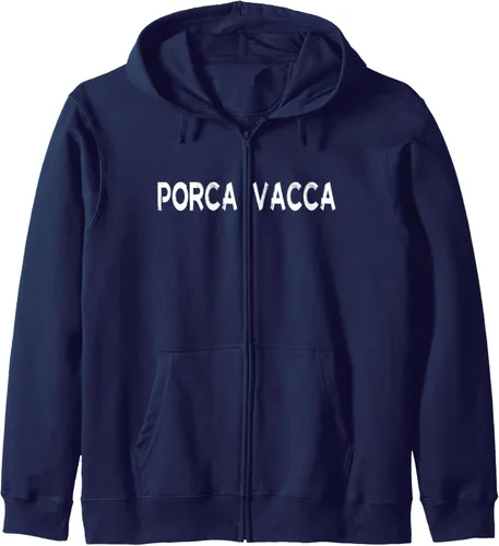 Vista 4 de Porca Vacca Italian Swearwords Zip Hoodie