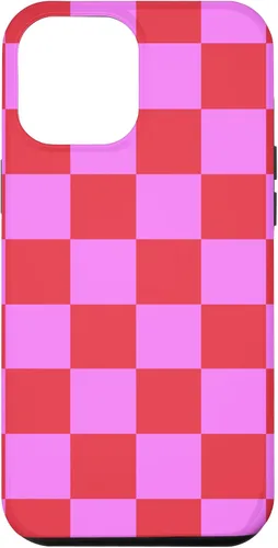 Vista 26 de Funda femenina con patrón de mujer rosa y rojo a cuadros para iPhone 17