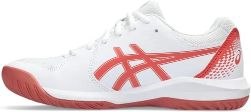 Vista 17 de ASICS Zapatos de tenis para mujer, Gel-Dedicate, 8 Blanco/Plata pura