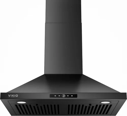 Vista 10 de VIKIO HOME Campana extractora para montaje en pared de 36 pulgadas, 580 CFM, campana de ventilación de cocina, convertible con conductos/sin