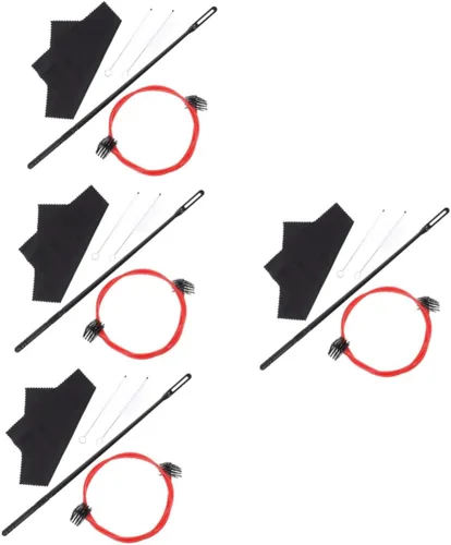 Vista 9 de FAVOMOTO 3sets Trumpet Cleaning Brush Kit Flexible Design Trumpet Maintenance Tool for Wind Instruments Non-deforming and Tear-Resistant Cleaning