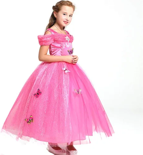 Vista 2 de Disfraz de princesa OBPIN para Navidad, Halloween, cumpleaños, juego de rol, disfraz de cosplay para niñas pequeñas