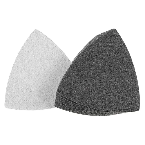 Vista 8 de TA-VIGOR 8 almohadillas de lijado triangulares de grano 800, almohadillas de lijado de carburo de silicona con gancho y bucle para multiherramienta