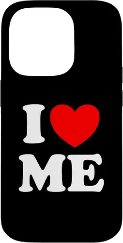 Vista 17 de Carcasa divertida para iPhone 16 I Love Me I Red Heart Me I Love Me Myself And I