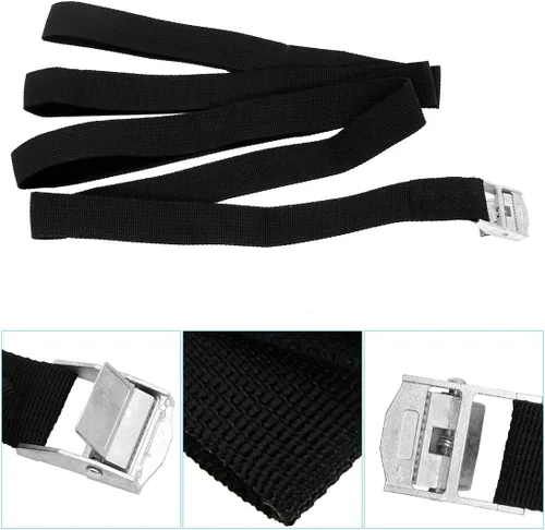 Vista 3 de Kit de Correa de Amarre Universal para Enfriadores, Kit de Amarre para Correas de Enfriadores, Correa de Amarre con Hebilla de Leva Compatible