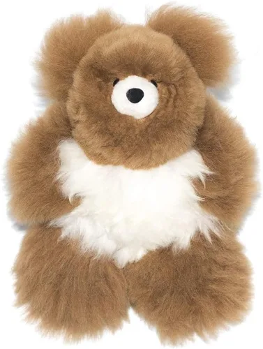 Vista 16 de Oso de Peluche de Alpaca Bebé Suave y Tierno - 9 pulgadas. Animal de Peluche de Alpaca Premium Hecho a Mano con Piel Auténtica de Alpaca. Lindo Oso