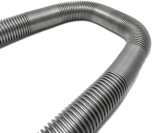 Vista 3 de Midwest Hearth Línea flexible de gas sin silbato de 3/4" para hoguera - acero inoxidable (24 pulgadas de largo)