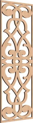 Vista 56 de 9 3/8"W x 24 3/8"H x 1/4"T Bellaire Decorativos Paneles de pared de madera calado, abedul