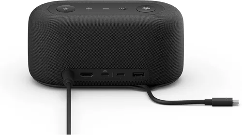 Vista 2 de Microsoft Audio Dock - Hasta 90dB SPL - Dos matrices de micrófonos omnidireccionales - 70Hz ~ 20 kHz para reproducción de música - Compatible
