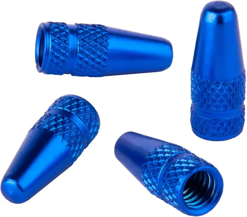 Vista 15 de Presta - Tapones de válvula de aluminio anodizado, uso en válvulas Presta/Francesas, diseños: bala, cohete, hamburguesa, cohete de bolsillo