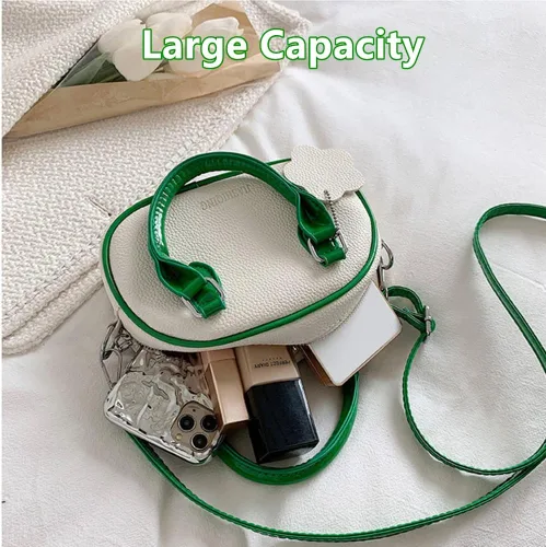 Vista 5 de Regalo para niñas y mujeres, bolso vintage pequeño, bolso cruzado de piel sintética, bolso de hombro casual portátil