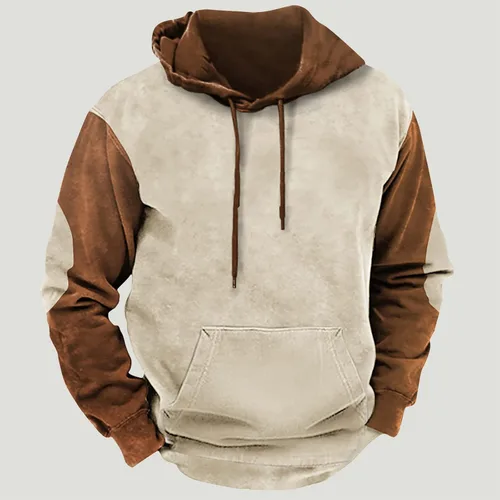 Vista 2 de Sudaderas con capucha para hombre, diseño gráfico azteca occidental, estampado étnico, mangas raglán, blusa ligera