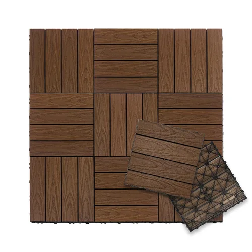 Vista 11 de NewTechWood UltraShield Naturale - Azulejo compuesto para exteriores (1 pie x 1 pie), color rosa de Seúl (10 pies cuadrados por caja)