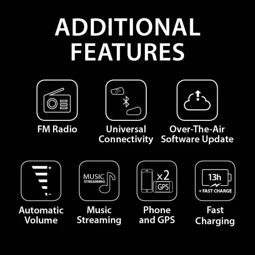Vista 8 de Cardo Systems FREECOM 2X - Intercomunicador de 2 vías con conexión Bluetooth para motocicleta, color negro, paquete individual