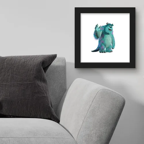 Vista 4 de Trends International Gallery Pops Disney Pixar Monsters Inc. - Póster de pared de Sully, 12 x 12 pulgadas, versión enmarcada en negro