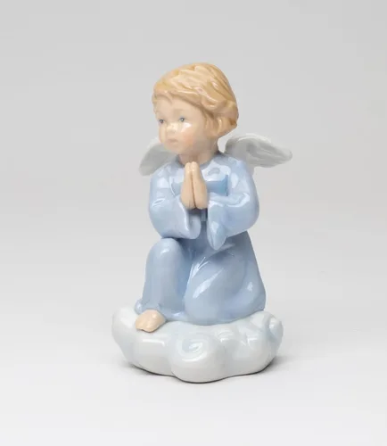 Vista 7 de Cosmos Gifts 10424 - Figura inspiradora de porcelana fina con ángel, 4 1/4 pulgadas