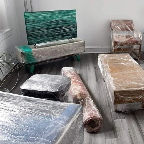 Vista 8 de 2 rollos de película elástica preestirada de 5.91 pulgadas x 656.2 ft/656.16 pies, plástico transparente para mudanza y embalaje, envoltura elástica