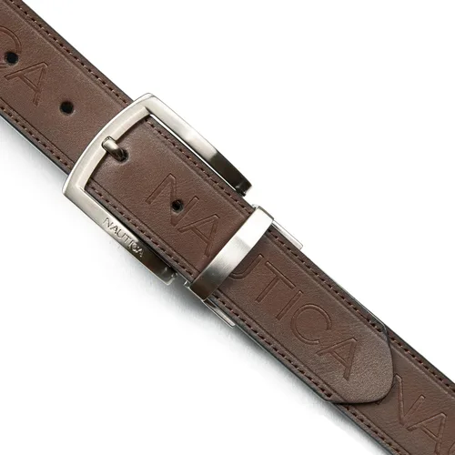 Vista 6 de Nautica Men's Reversible Leather Casual and Dress Belts with Metal Buckle