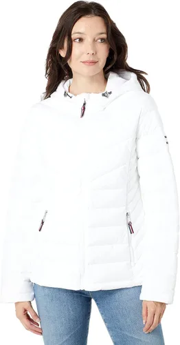 Vista 15 de Tommy Hilfiger Chaqueta acolchada ligera y plegable esencial para mujer Classic Chevron Navy
