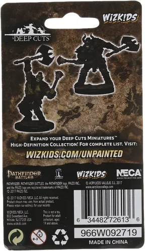 Vista 3 de Pathfinder Deep Cuts Unpainted Miniatures: Wave 3: Half-Orc Macho Bárbaro