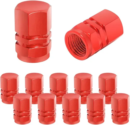 Vista 14 de 12 PCS tapones para válvulas de neumáticos de automóvil, tapas herméticas, universales para automóviles, bicicletas, motocicletas, SUV, accesorios
