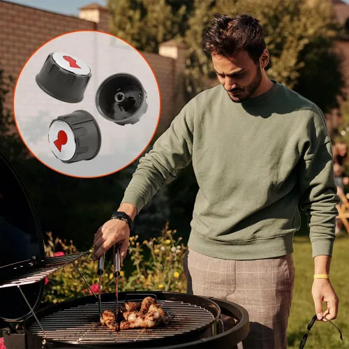 Vista 7 de PalpitateC Pomos para quemador de parrilla de gas 69893 compatibles con Weber Spirit serie 200 y 300 (con controles delanteros superiores) años 2013