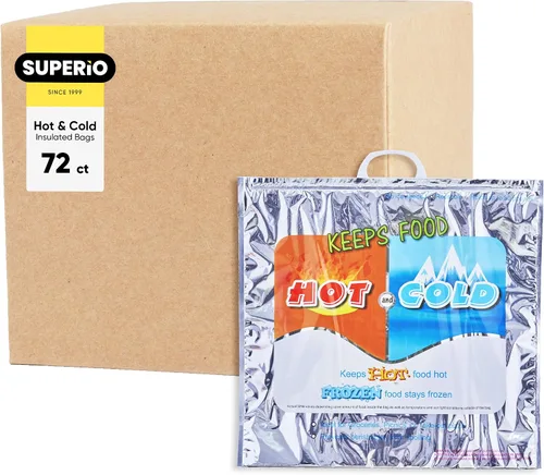 Vista 34 de Superio Bolsas Aisladas Calientes y Frías para Entrega de Alimentos, Bolsas de Compras de Comestibles, Almacenamiento de Alimentos para Comida