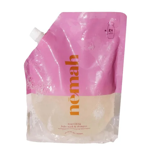 Vista 9 de Nemah Jabón y champú para bebés, lavado de bebé 2 en 1 para cabello y cuerpo, champú sin lágrimas y gel de baño con manzanilla, aloe vera y aceite