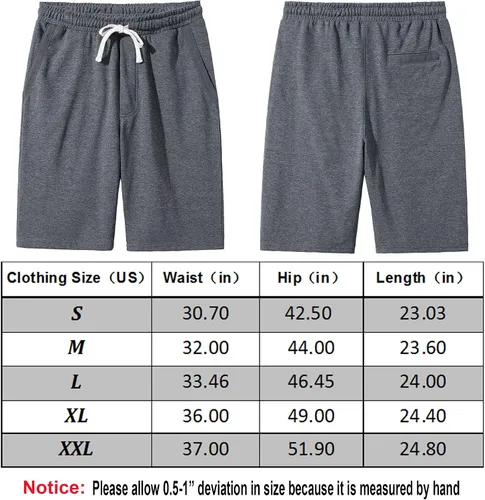 Vista 7 de Pantalones cortos casuales de algodón con cordón elástico para hombre