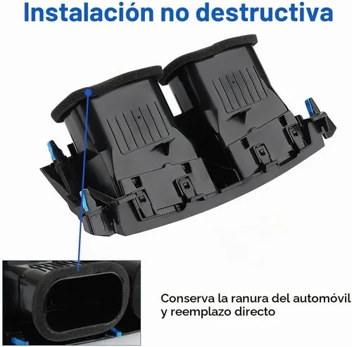 Vista 6 de Reemplazo de ventilación de salida de aire acondicionado para tablero